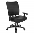 Big & Tall Dillon Black Ergonomic Chair With Black Dillon Fabric Seat