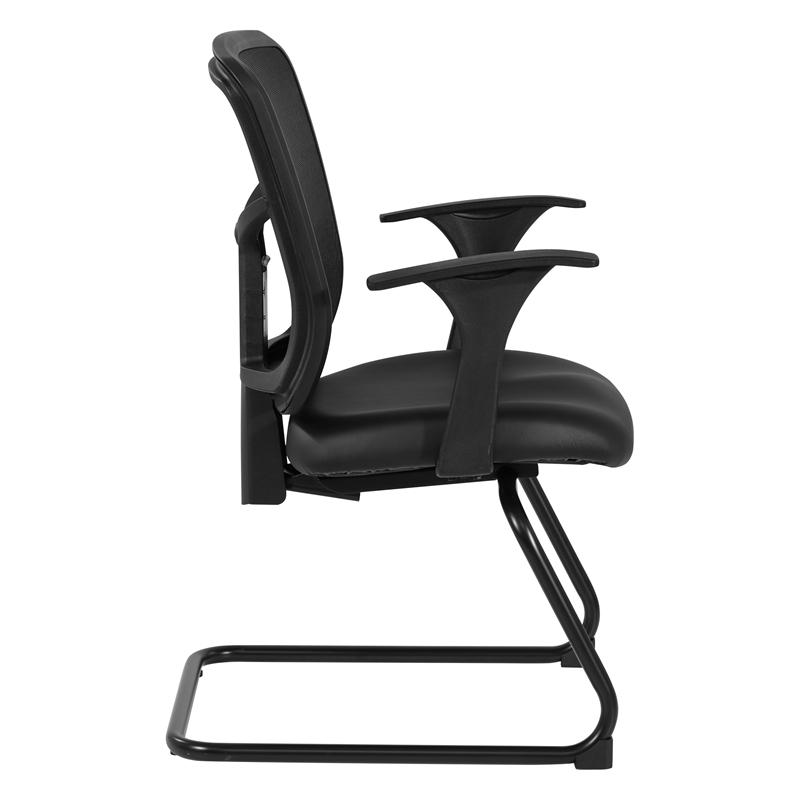 ProGrid Mesh Back Visitors Chair in Dillon Black Fabric