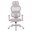 Grey Mesh Back with Grey Fabric Seat Managers Chair