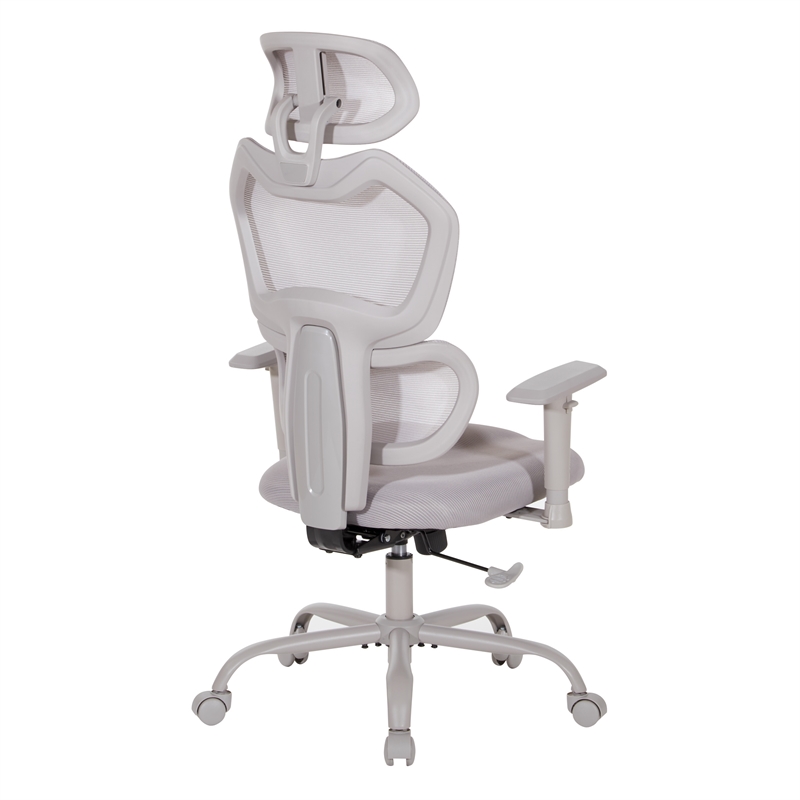 Grey Mesh Back with Grey Fabric Seat Managers Chair