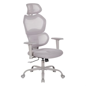 Grey Mesh Back with Grey Fabric Seat Managers Chair