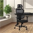 Black Mesh Back with Black Fabric Seat Managers Chair