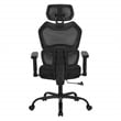 Black Mesh Back with Black Fabric Seat Managers Chair