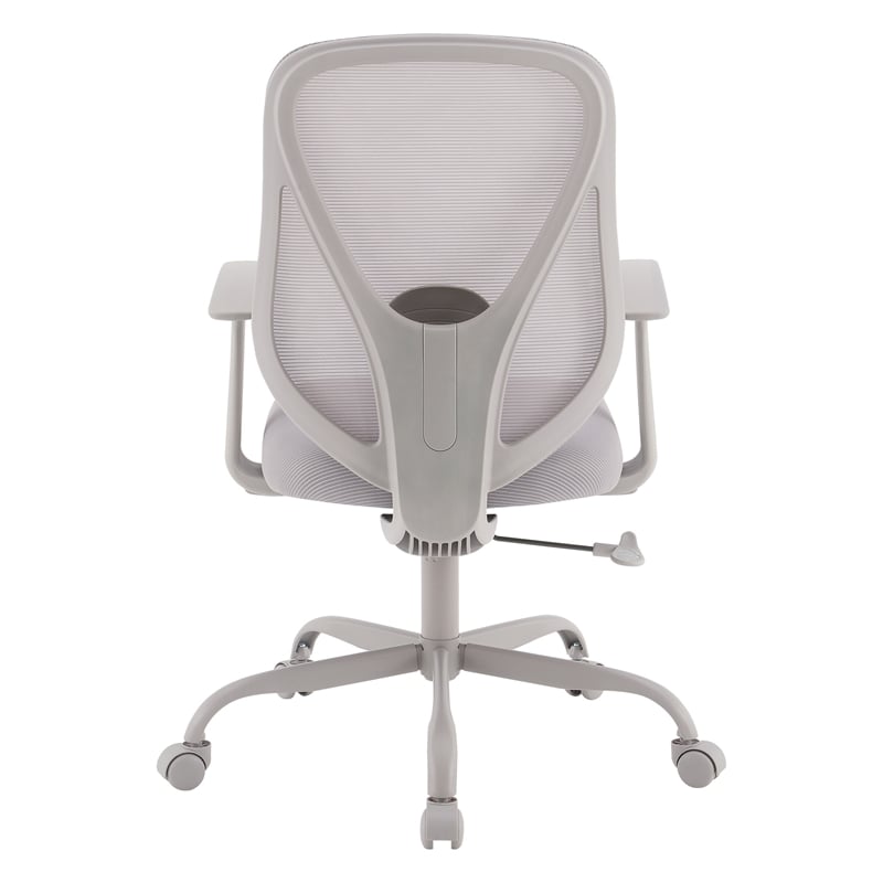Grey Mesh Back with Grey Fabric Seat Managers Chair