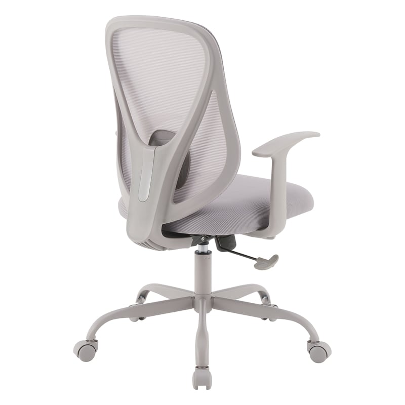 Grey Mesh Back with Grey Fabric Seat Managers Chair