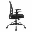 Black Mesh Back with Black Fabric Seat Managers Chair