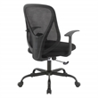 Black Mesh Back with Black Fabric Seat Managers Chair