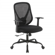 Black Mesh Back with Black Fabric Seat Managers Chair