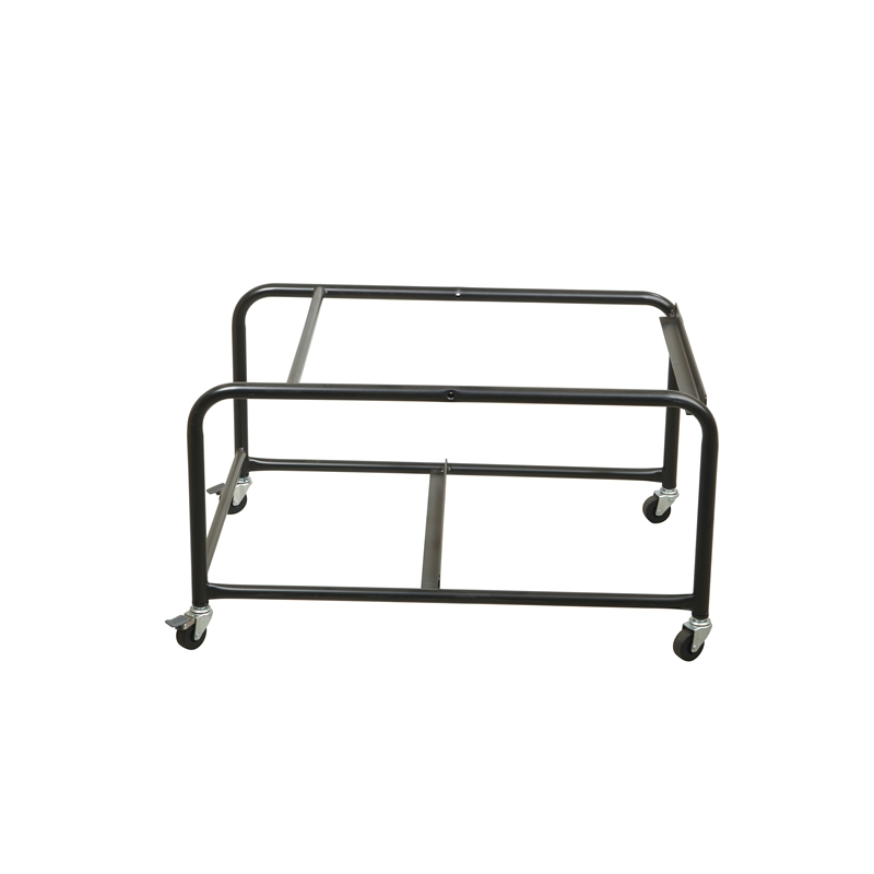 Tall Stacking and Ganging Chair with White Plastic Seat