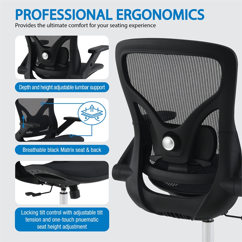 Black Matrix Seat and Back Manager s Chair  in Black