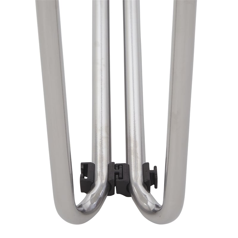 Stacking and Ganging Chairs with White Plastic Seat and Back and Silver EPD Frame- 4 pack