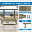 Pacific Sofa in Sea Green Fabric with Chrome Finish Legs