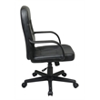 Mid Back Black Bonded Leather Executive Chair by Office Star