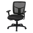 ProGrid Back Mid Back Black Managers Office Chair with 2 way adjustable arms