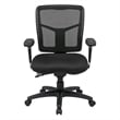 ProGrid Back Mid Back Black Managers Office Chair with 2 way adjustable arms