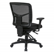 ProGrid Back Mid Back Black Managers Office Chair with 2 way adjustable arms