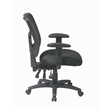 ProGrid Back Mid Back Black Managers Office Chair with 2 way adjustable arms