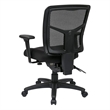 ProGrid Back Mid Back Black Managers Office Chair with 2 way adjustable arms
