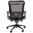 Big and Tall Executive Black High Back Chair with Breathable Mesh in Gun Metal
