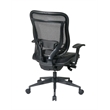 Executive High Back Black Fabric Office Chair in Black Gunmetal