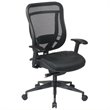 Executive High Back Black Fabric Office Chair in Black Gunmetal