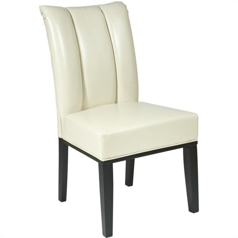Pleated BackParsons Dining Chair in Cream MET89CM