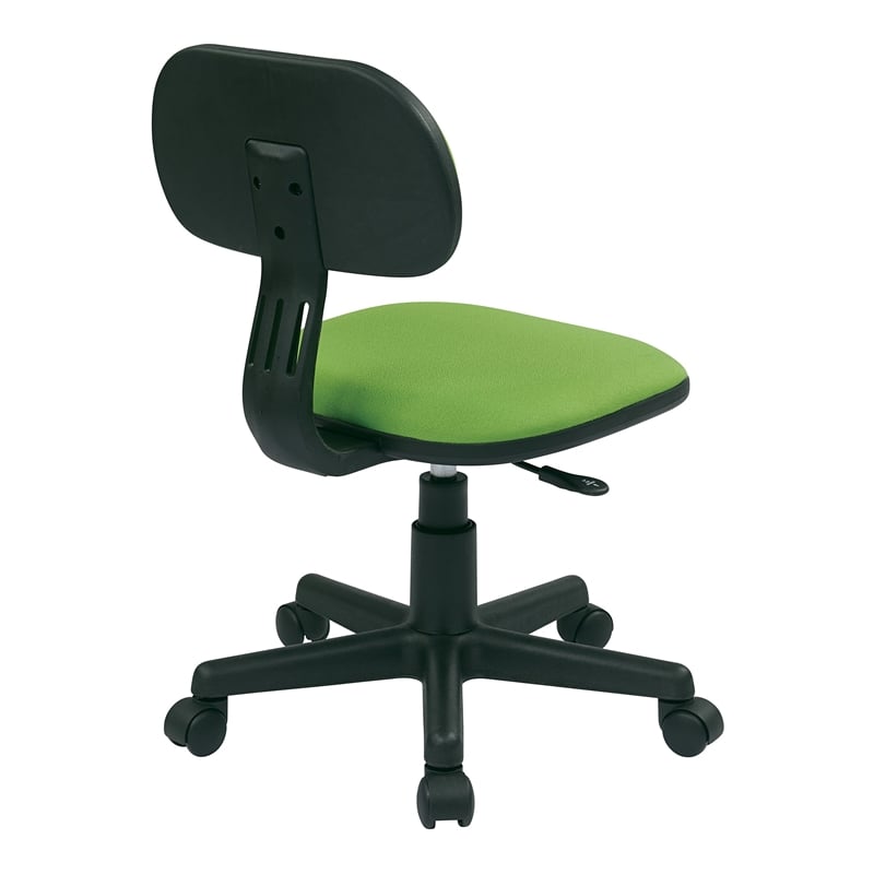Student Task Chair in Green Fabric by OSP Home Furnishings