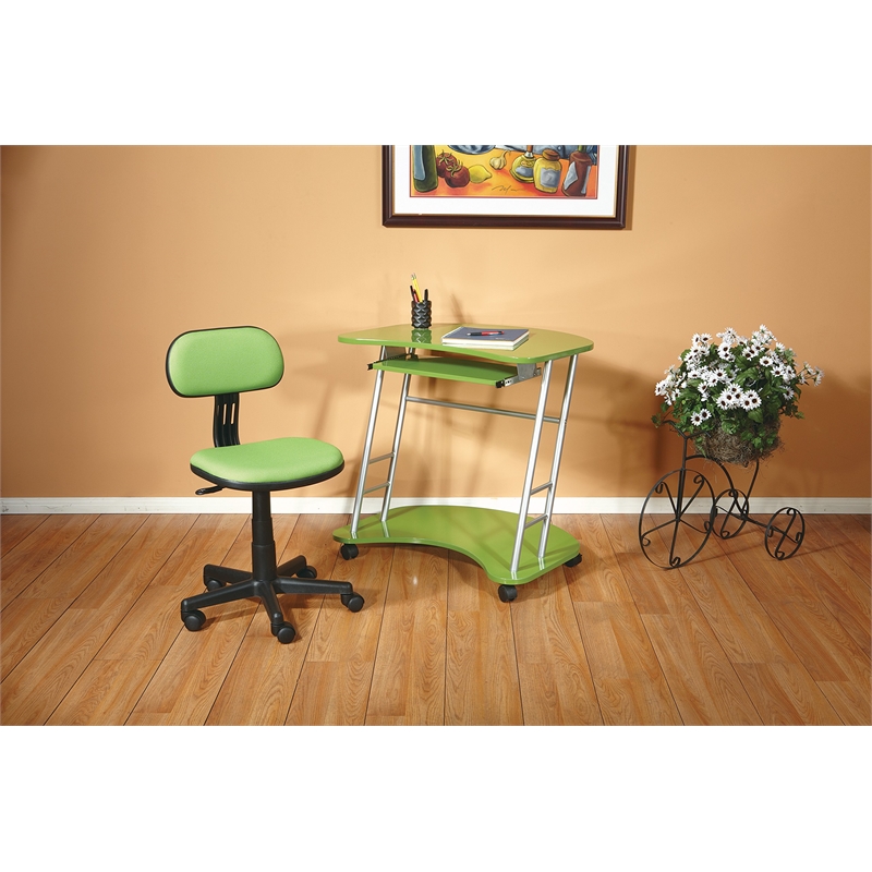 Student Task Chair in Green Fabric by OSP Home Furnishings