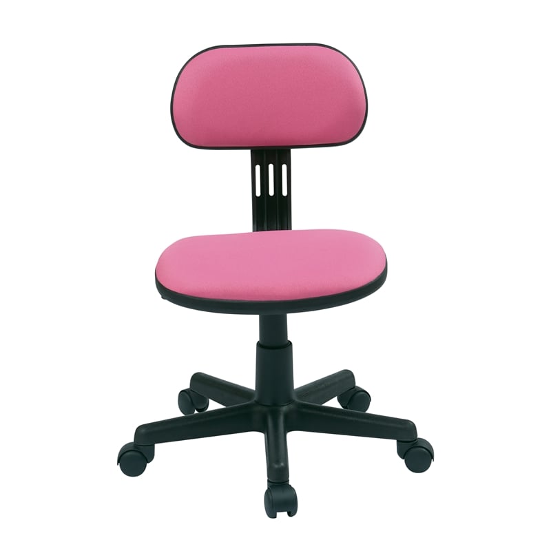 Student Task Chair in Pink Fabric by OSP Home Furnishings
