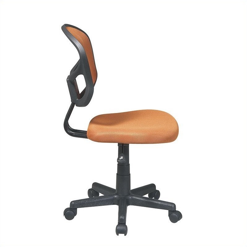 Mesh Task Office Chair in Orange Fabric by OSP Home Furnishings