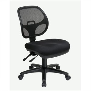 progrid ergonomic task office chair in coal black