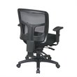 ProGrid Black Mid Back Managers Office Chair with Adjustable Arms
