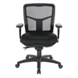 ProGrid Black Mid Back Managers Office Chair with Adjustable Arms