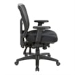 ProGrid Black Mid Back Managers Office Chair with Adjustable Arms