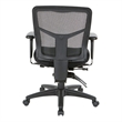 ProGrid Black Mid Back Managers Office Chair with Adjustable Arms