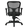 ProGrid High Back Manager Office Chair with Black Leather and Mesh Seat