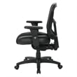 ProGrid High Back Manager Office Chair with Black Leather and Mesh Seat