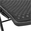 Deluxe Folding Chair With Black ProGrid Mesh Fabric Seat and Back