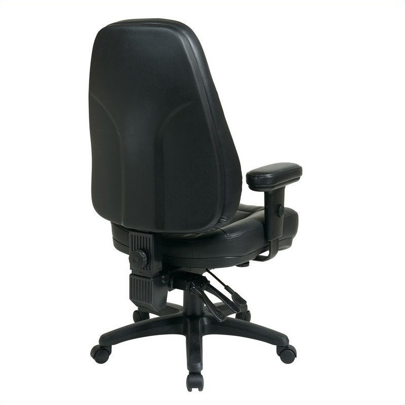 Ergonomic High Back Black Eco Leather Office Chair EC4300EC3