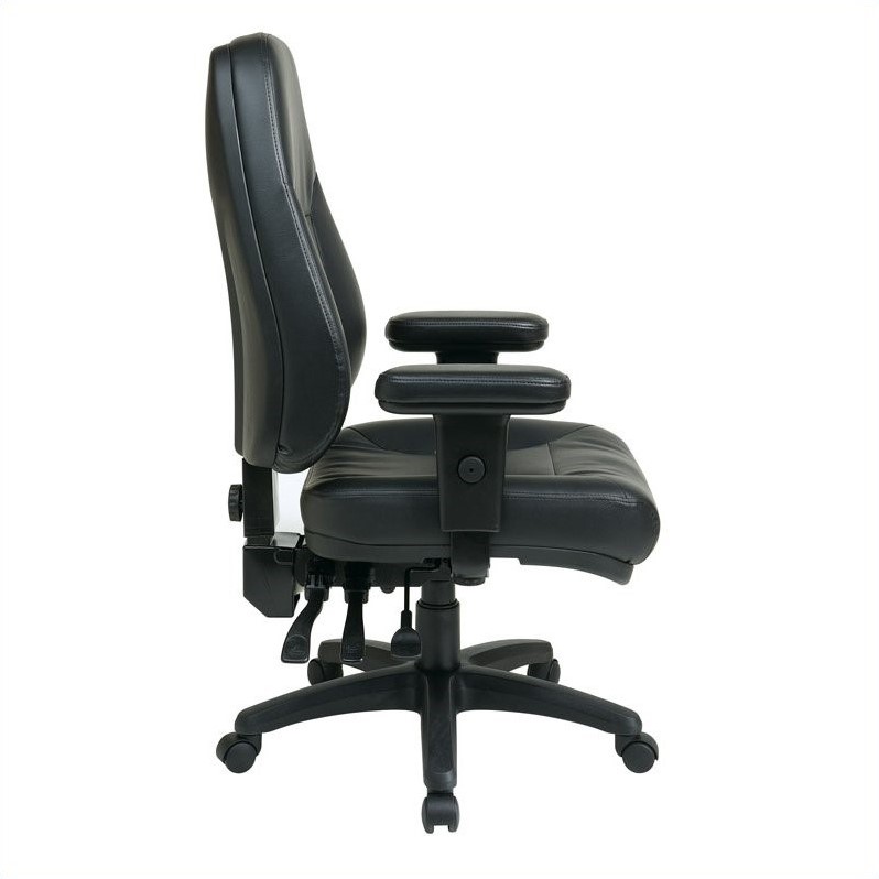 Ergonomic High Back Black Eco Leather Office Chair EC4300EC3