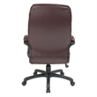 Executive High Back Burgundy Red Bonded Leather Office Chair