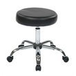 Pneumatic Drafting Chair Backless Stool with Black Vinyl Seat