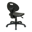Task Chair Contour Self Skinned Urethane Plastic Seat and Back in Black