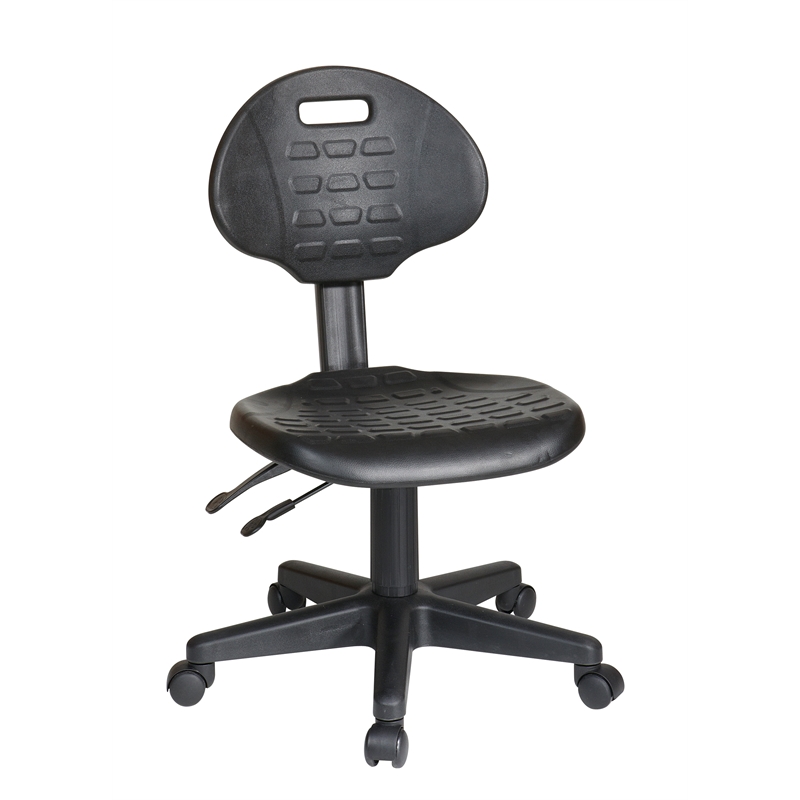 Ergonomic Chair with Seat Tilt and Back Angle Adjustment in Black