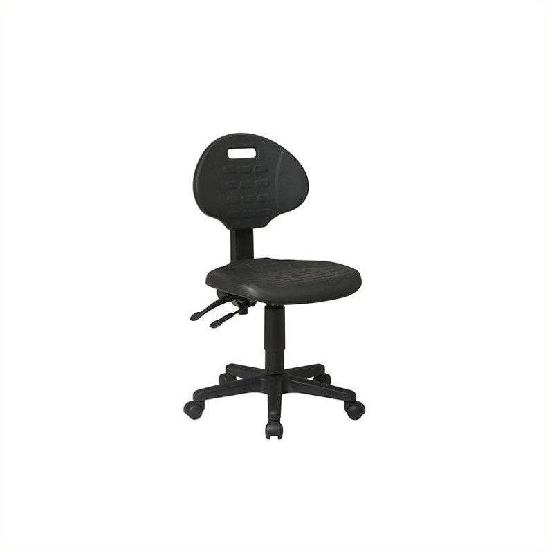 Ergonomic Chair with Seat Tilt and Back Angle Adjustment in Black KH580