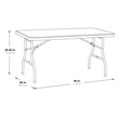 5 foot Resin Light Gray Multi Purpose Table