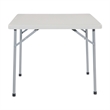 Light Gray 36 inch Multi-Purpose Folding Square Resin Table by Office Star