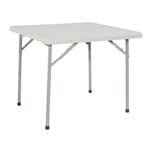 Light Gray 36 inch Multi-Purpose Folding Square Resin Table by Office Star