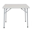 Light Gray 36 inch Multi-Purpose Folding Square Resin Table by Office Star