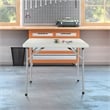 Light Gray 36 inch Multi-Purpose Folding Square Resin Table by Office Star